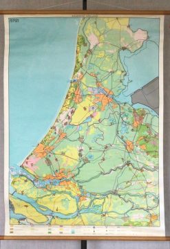Oude Schoolkaart Randstad Holland