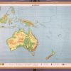 Oude Schoolkaart Australië
