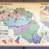 Oude Schoolkaart België en Luxemburg