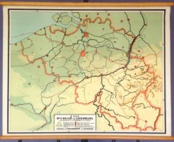 Oude Schoolkaart België en Luxemburg