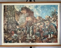 Oude Schoolkaart Kruisvaarders voor Jeruzalem, 1099