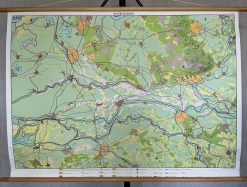 Oude Kaart Rivierengebied -  Gelderland (Veluwe-Betuwe)