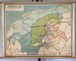 Oude Schoolkaart Friesland