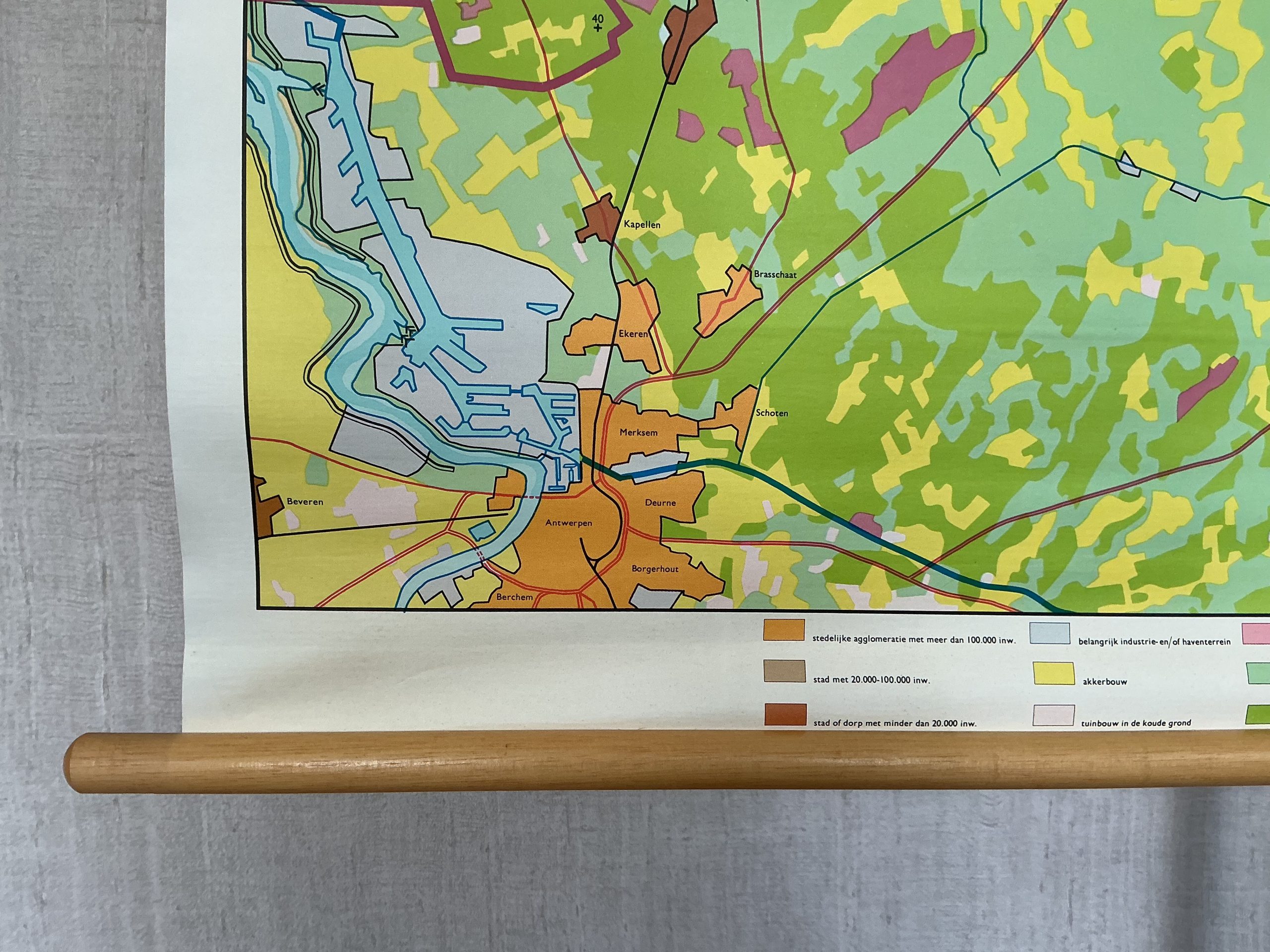Oude Schoolkaart Industriegebied Noord-Brabant - Afbeelding 8