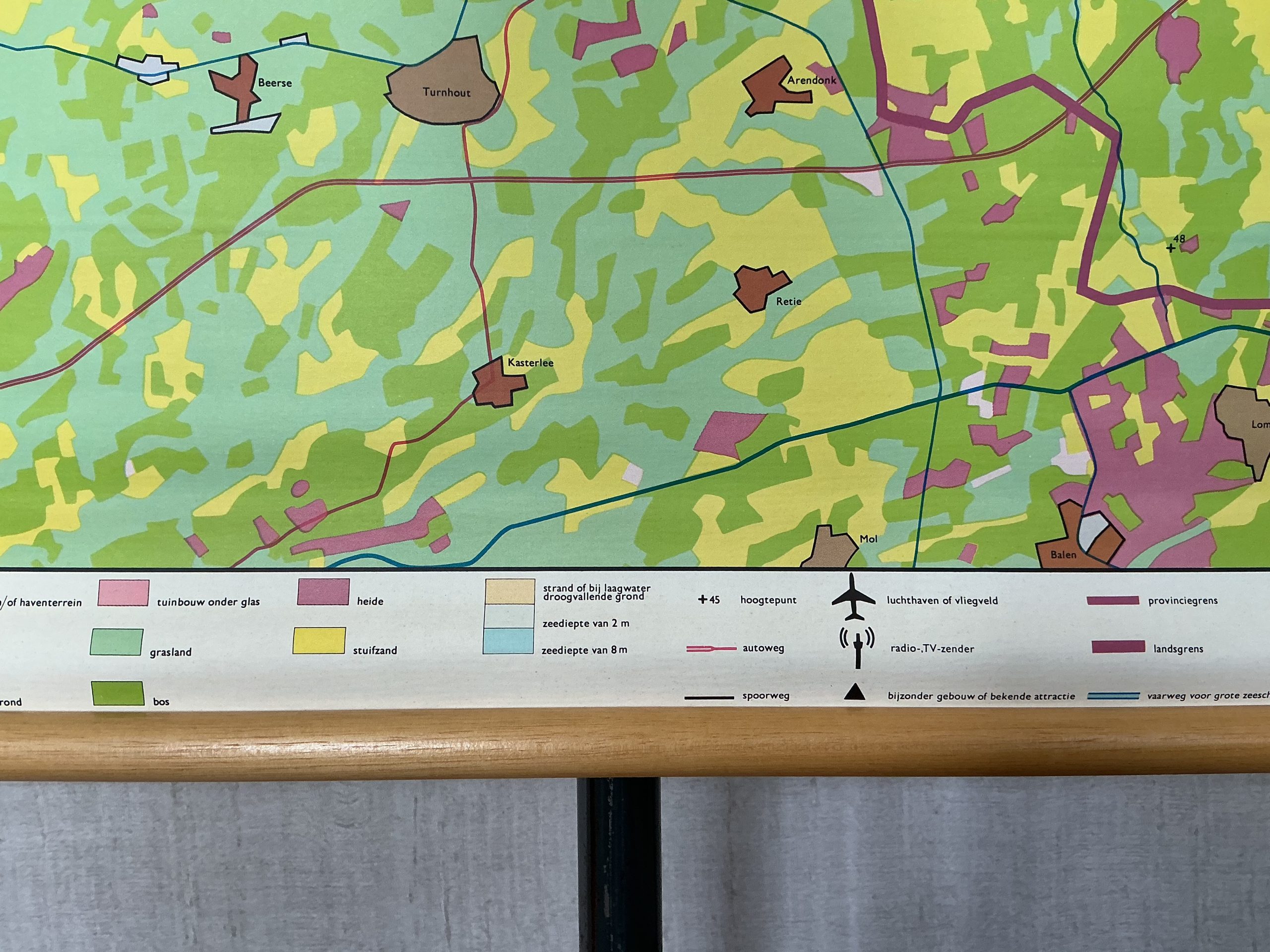 Oude Schoolkaart Industriegebied Noord-Brabant - Afbeelding 9