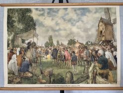 Oude Schoolkaart Hagepreek bij de Hoornbrug bij Rijswijk (1566)