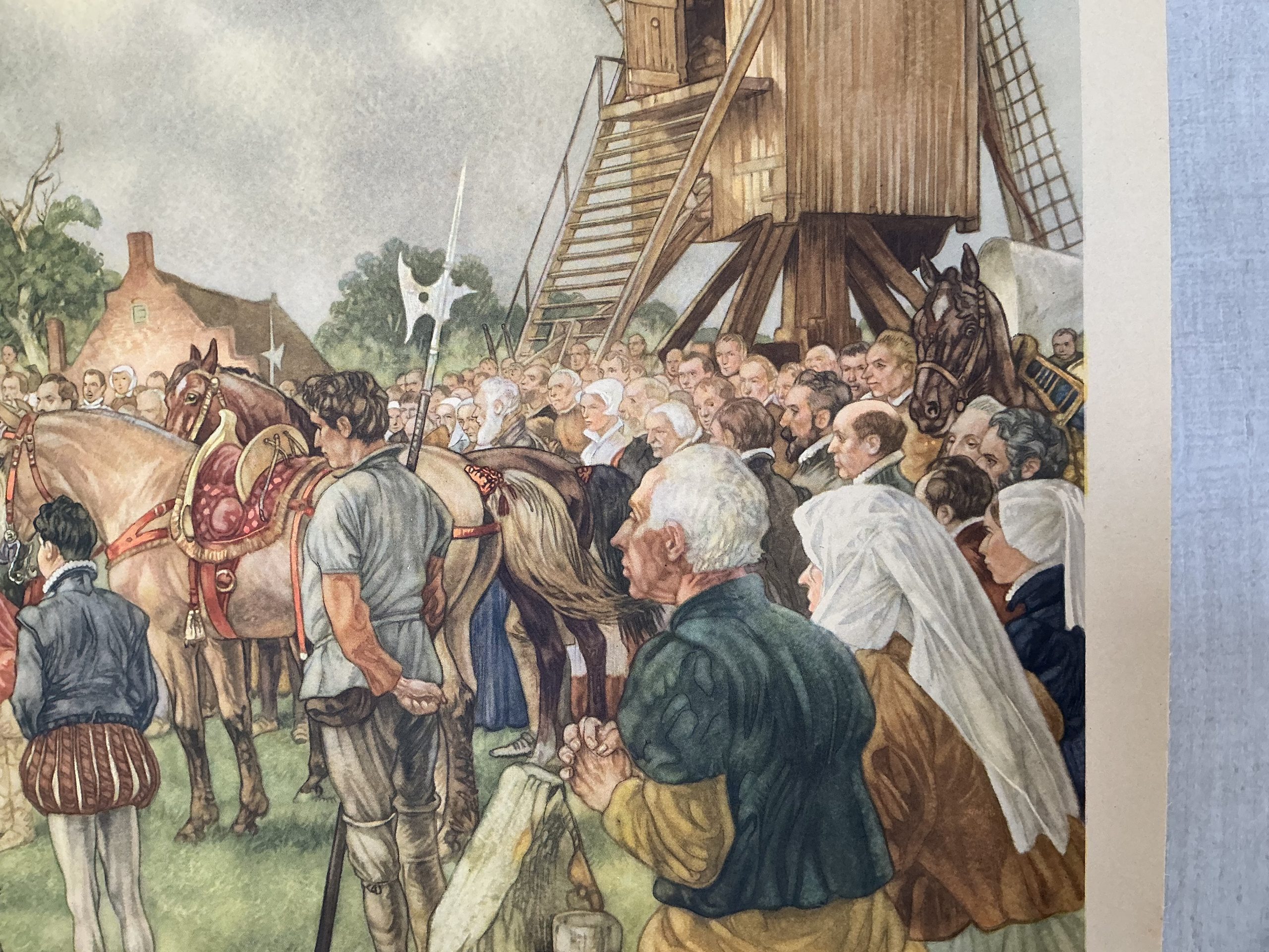 Oude Schoolkaart Hagepreek bij de Hoornbrug bij Rijswijk (1566) - Afbeelding 8