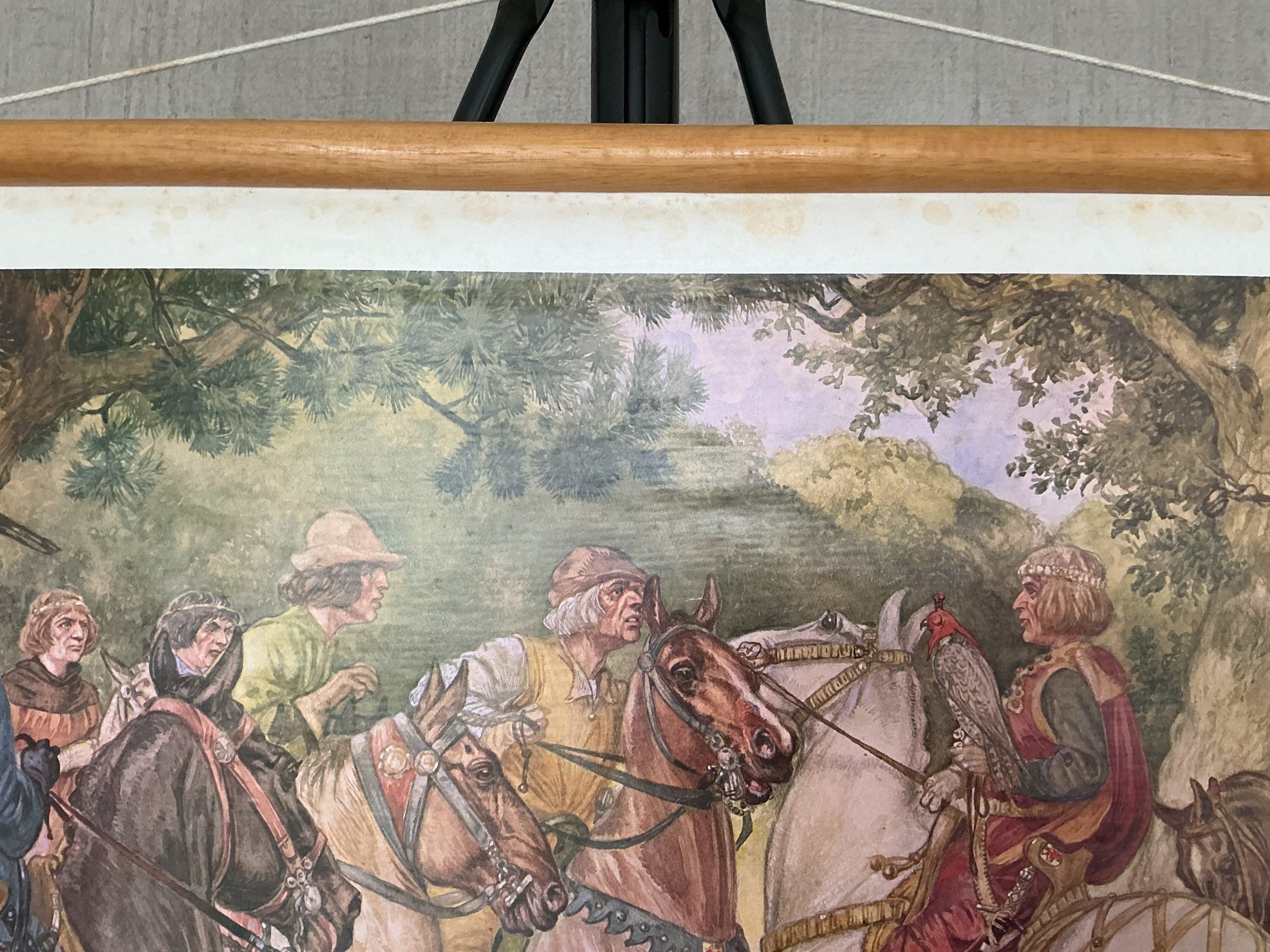 Oude Schoolkaart Floris V wordt door edelen gevangen genomen (1296) - Afbeelding 3
