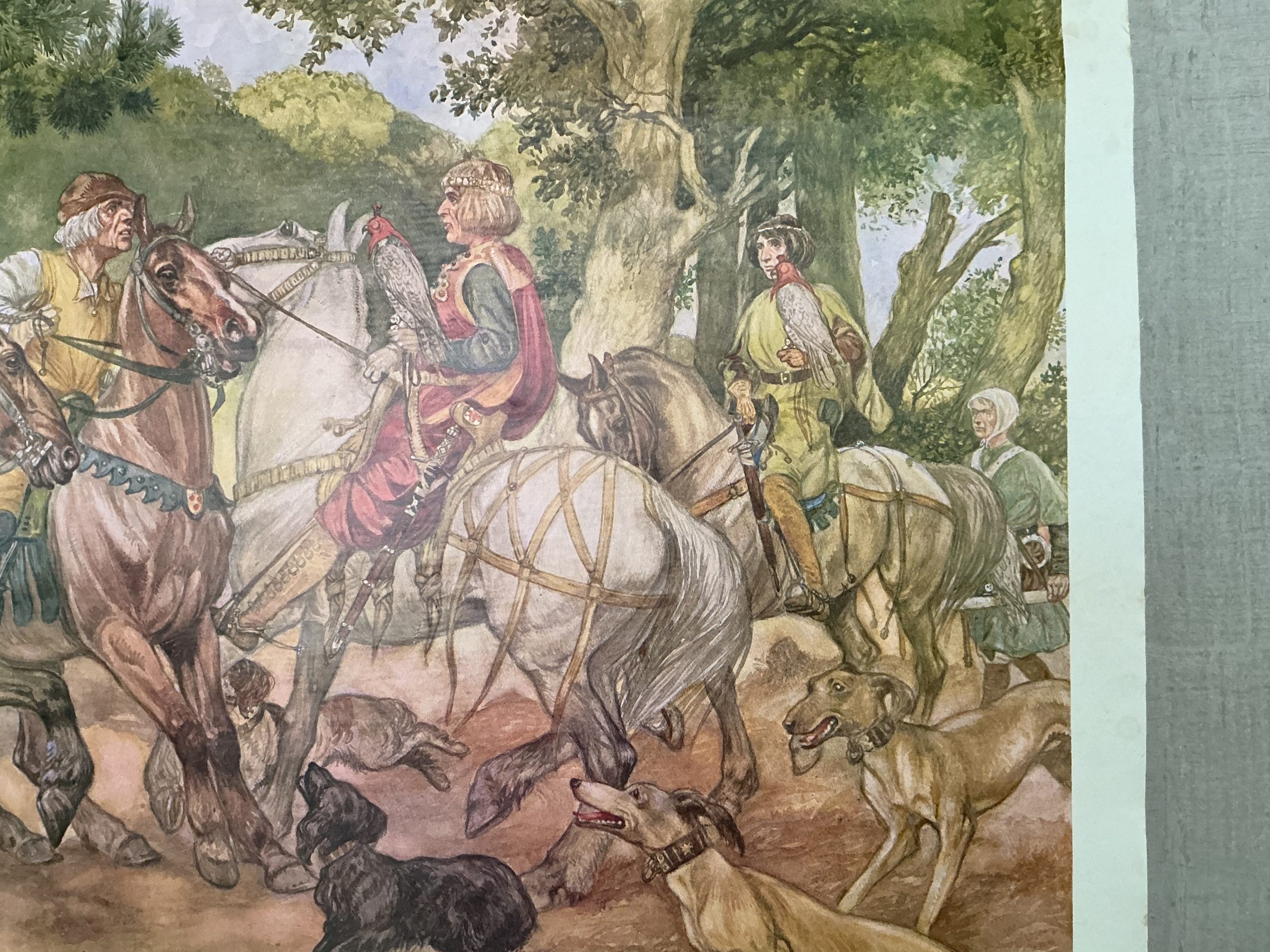 Oude Schoolkaart Floris V wordt door edelen gevangen genomen (1296) - Afbeelding 7