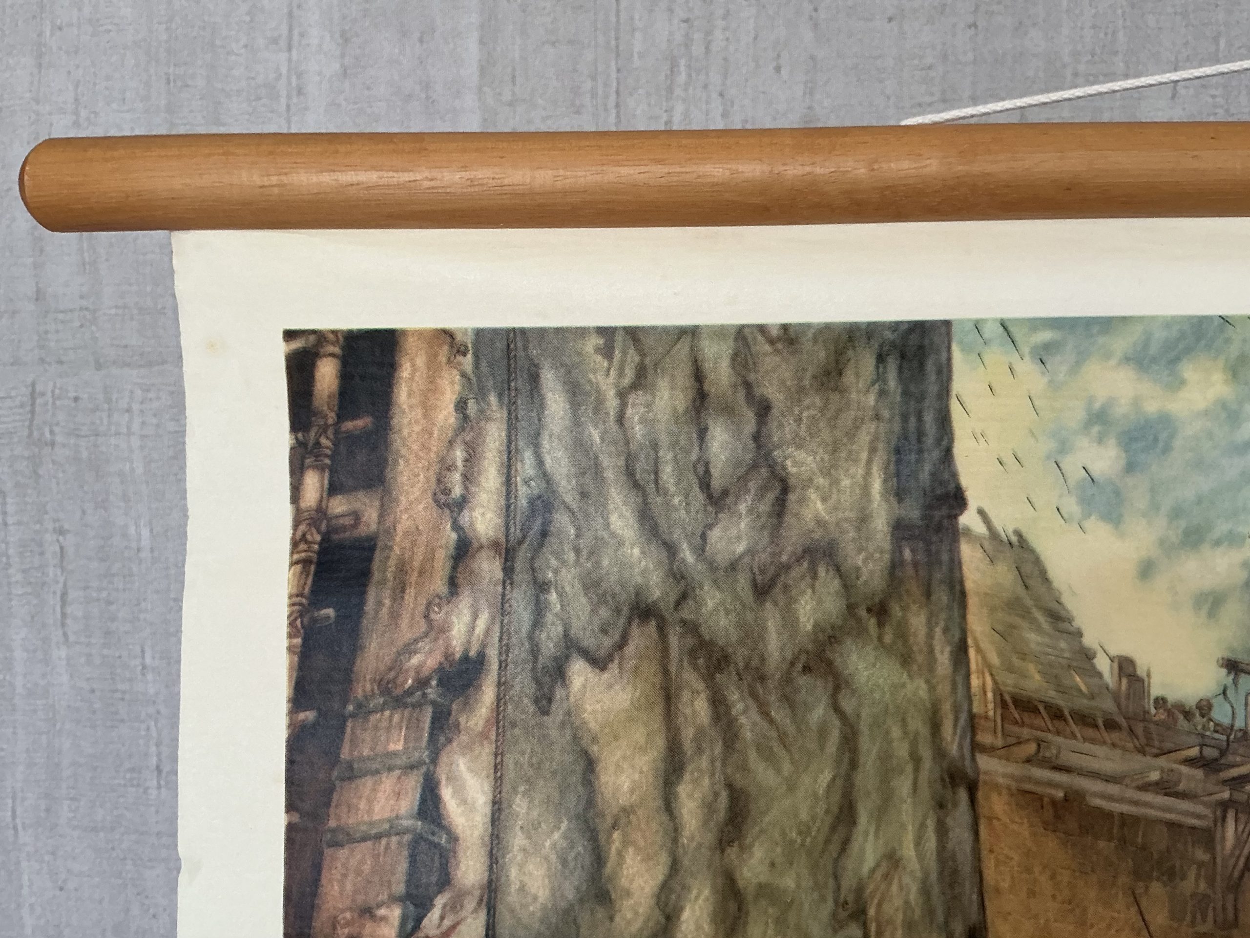 Oude Schoolkaart Kruisvaarders voor Jeruzalem (1099) - Afbeelding 2