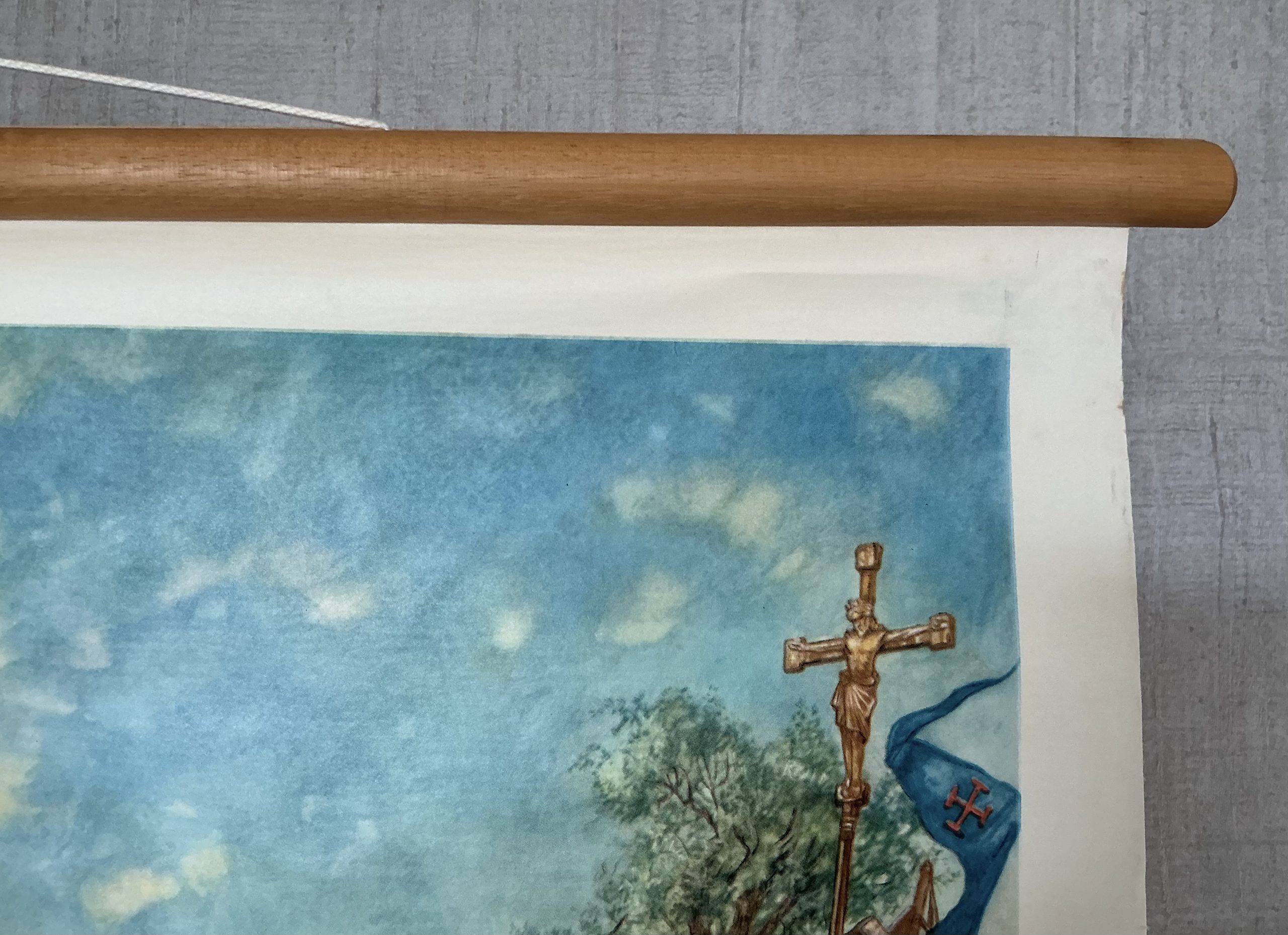 Oude Schoolkaart Kruisvaarders voor Jeruzalem (1099) - Afbeelding 4