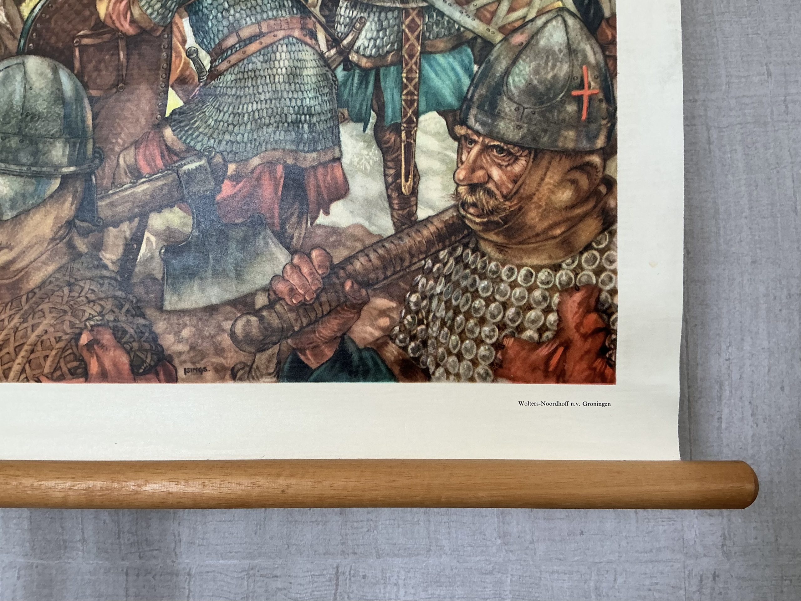Oude Schoolkaart Kruisvaarders voor Jeruzalem (1099) - Afbeelding 10