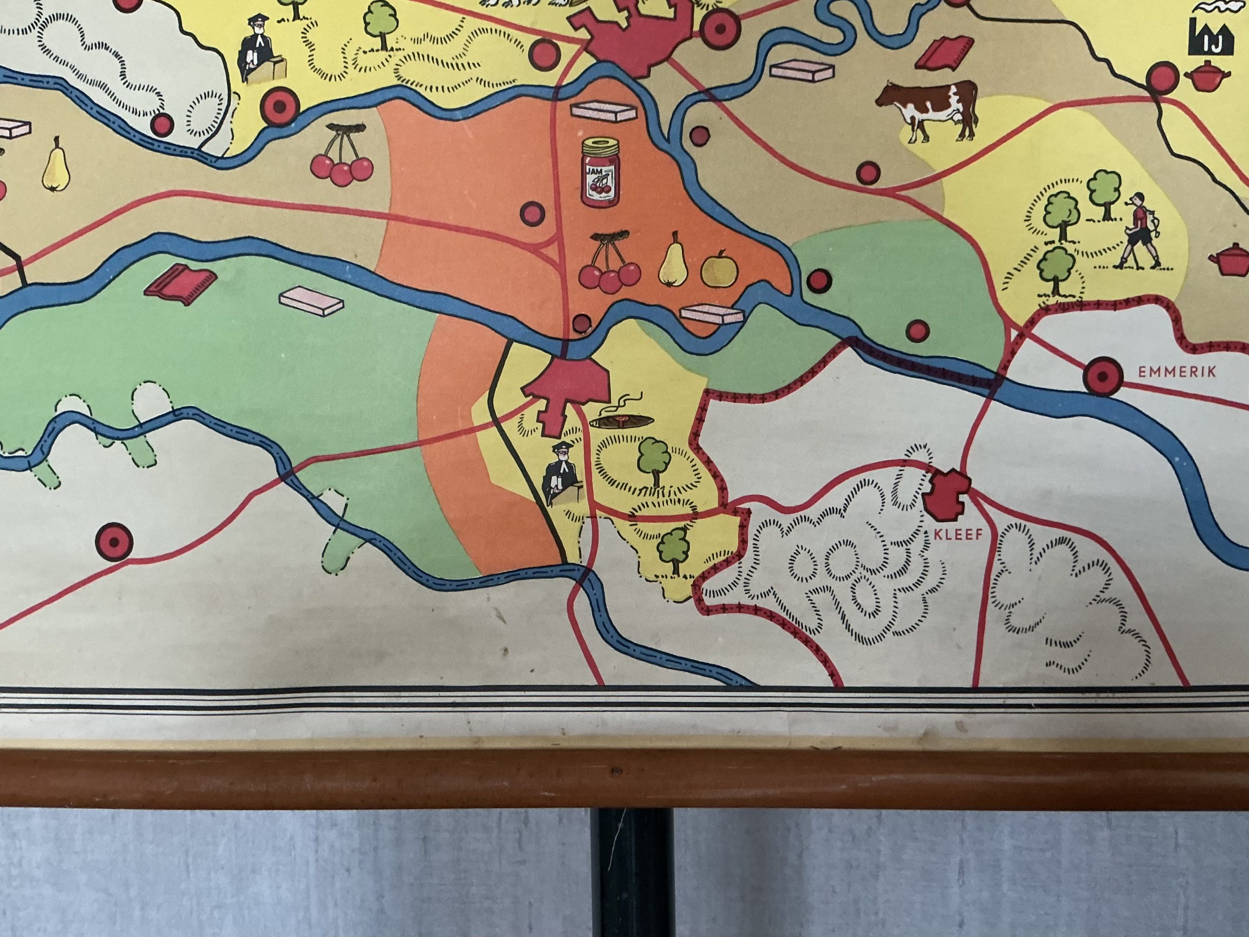 Oude Schoolkaart Gelderland - Afbeelding 9