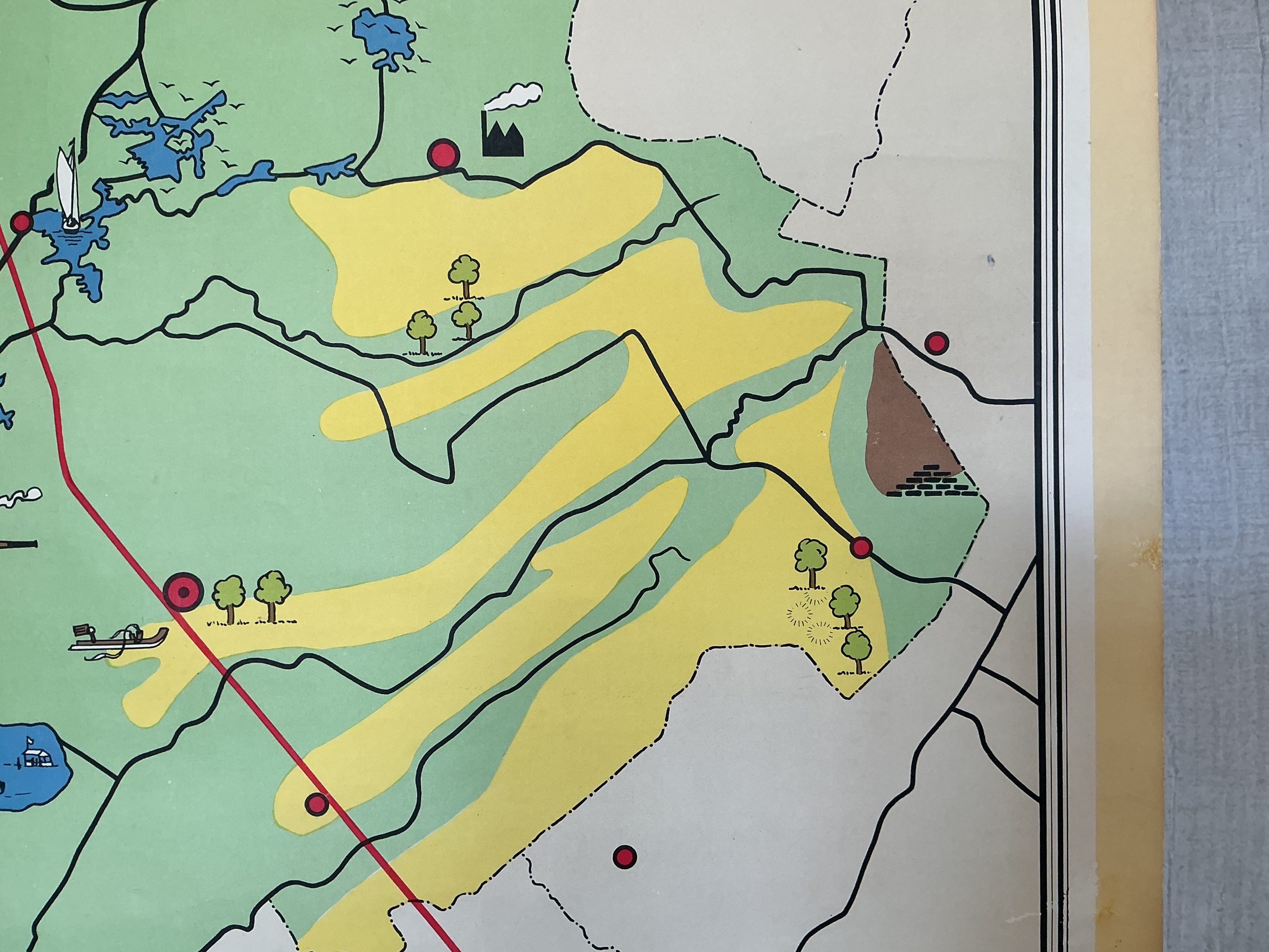 Oude Schoolkaart Friesland - Afbeelding 7