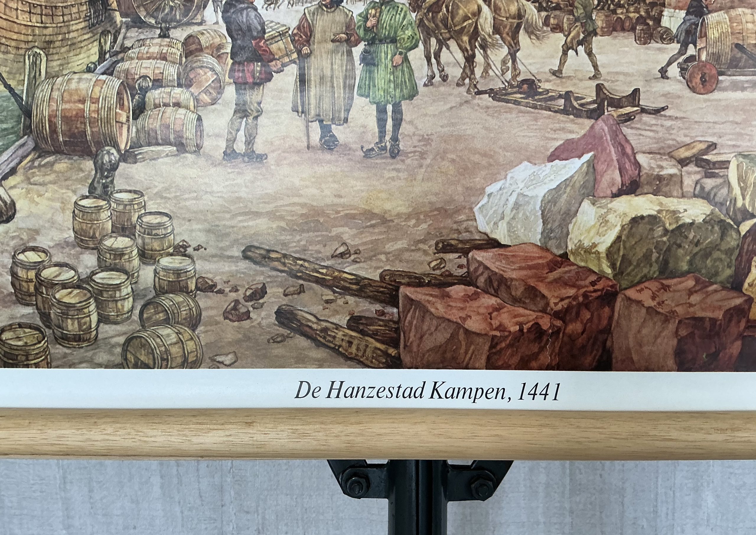 Oude Schoolkaart De Hanzestad Kampen (1441) - Afbeelding 9