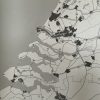 Schoolkaart Zwart/wit kaart van Nederland (beschrijfbaar) - Afbeelding 6