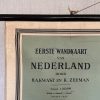 Oude Schoolkaart Eerste Wandkaart van Nederland - Afbeelding 2