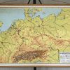 Oude Schoolkaart Midden-Europa