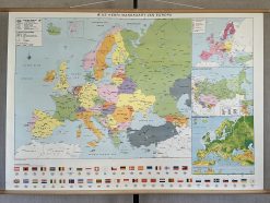 Hebri schoolkaart van Europa (alleen afhalen)