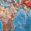Oude Schoolkaart Wereldkaart 'De Aarde' - Haack-Painke - Kooyman (Alleen afhalen) - Afbeelding 8
