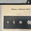 Oude Schoolkaart Atoom = Kleinste deel van een Element - Afbeelding 2