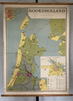 Oude Schoolkaart Noord-Holland